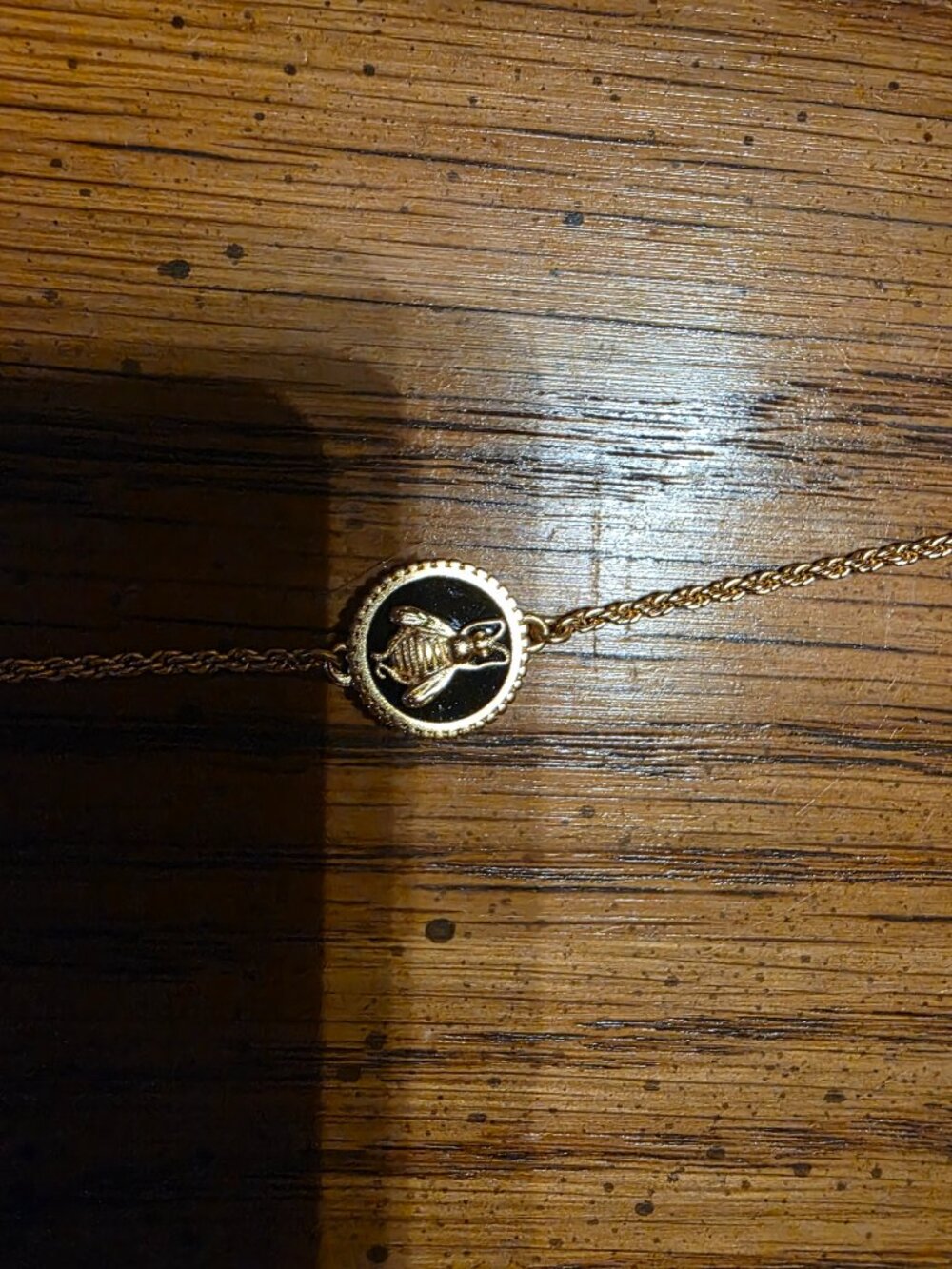 Julie Vos bee black enamel long station necklace - Picture 4 of 4